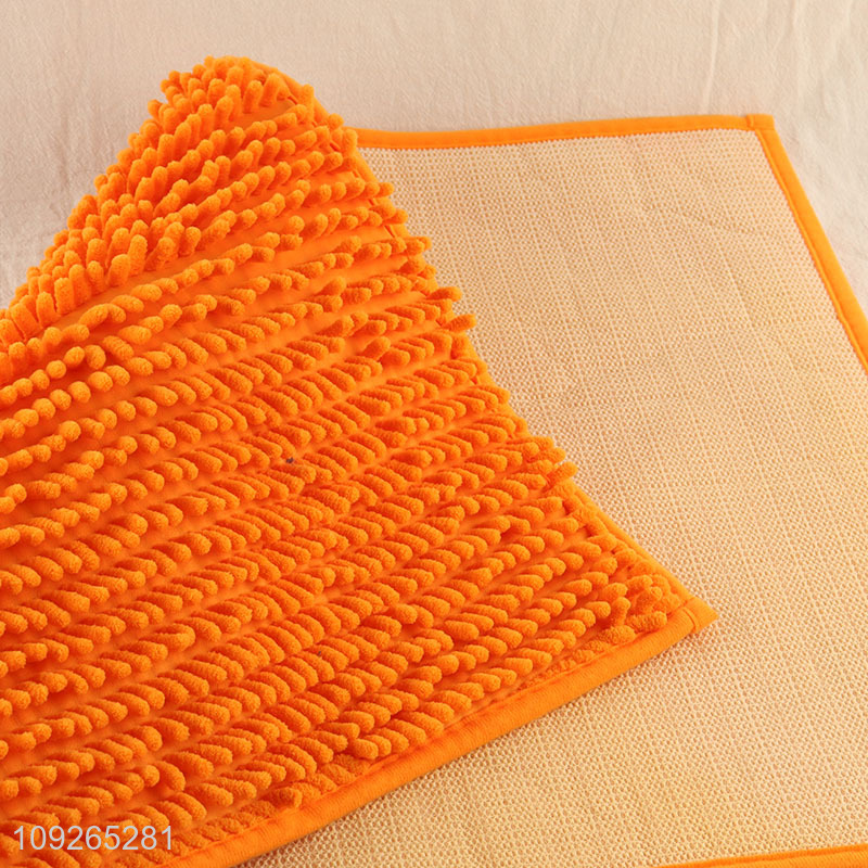 Good Quality Chenille Bathroom Rug Non-Slip Extra Soft Absorbent Bath Rug
