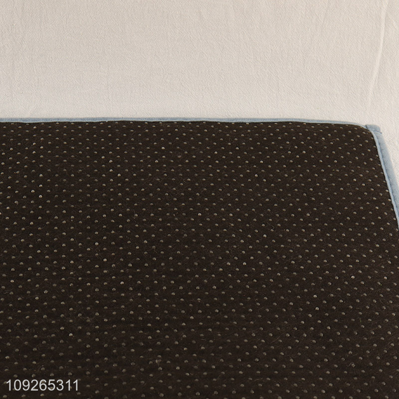 New Product Chenille Bath Rug Non-Slip Absorbent Bath Mat for Floor Bathtub