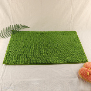 High Quality Chenille Bathroom Rug Anti-Slip Soft Absorbent Washable Bath Rug