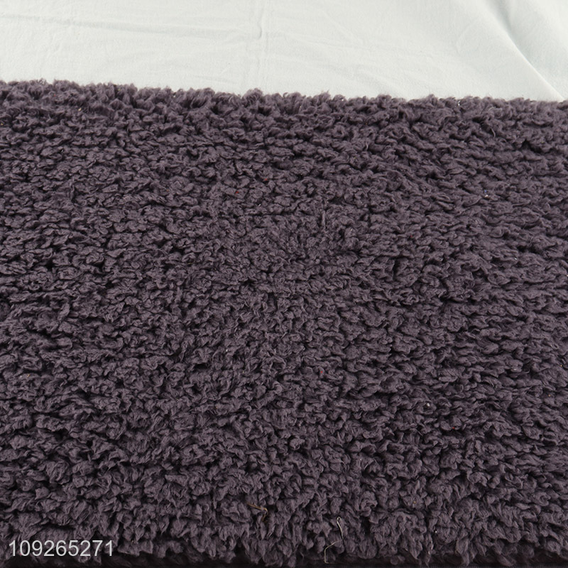 New Arrival 100% Polyester Bathroom Rug Non-Slip Soft Absorbent Bath Mat