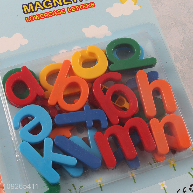 Yiwu market 26pcs magnetic lowercase letter children teaching toys early education toys