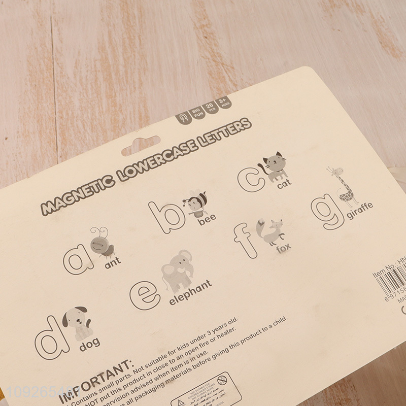 Hot selling non-toxic magnetic lowercase letter kids teaching toys wholesale