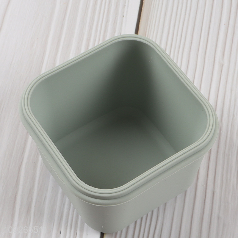 Hot selling sealed silicone food container storage box with lid
