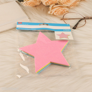 Factory supply 6pcs star shape party supplies decorative sticker set