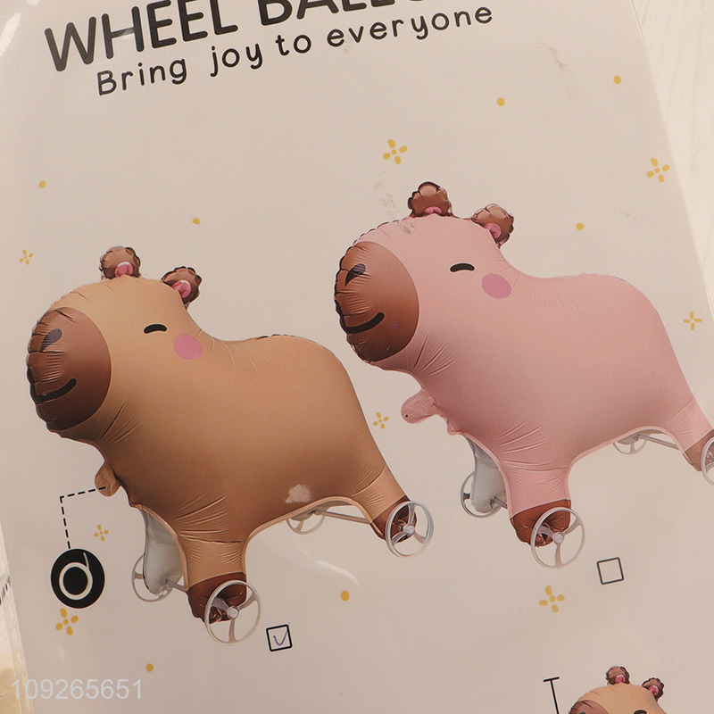 Low price cartoon party decoration cute aluminum film balloon set