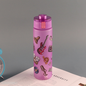 High Quality Custom Print Plastic Water Bottle with Handle for Home Office