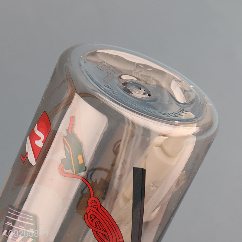 Factory Supply Custom Print Plastic Water Bottle with Straw & Leakproof Lid