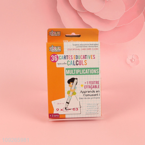 Hot items children educational multiplication arithmetic cards for sale