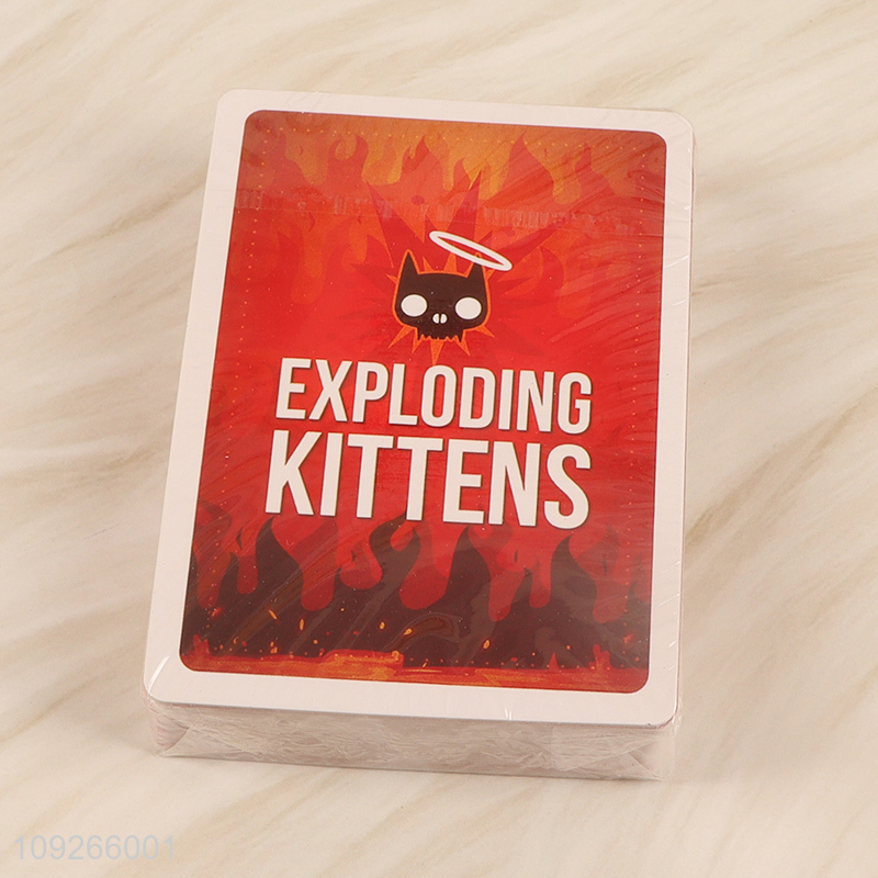 Good selling party supplies creative exploding kittens playing cards toys