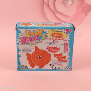 Low price fish shape children diy knitting toys creative toys for gifts