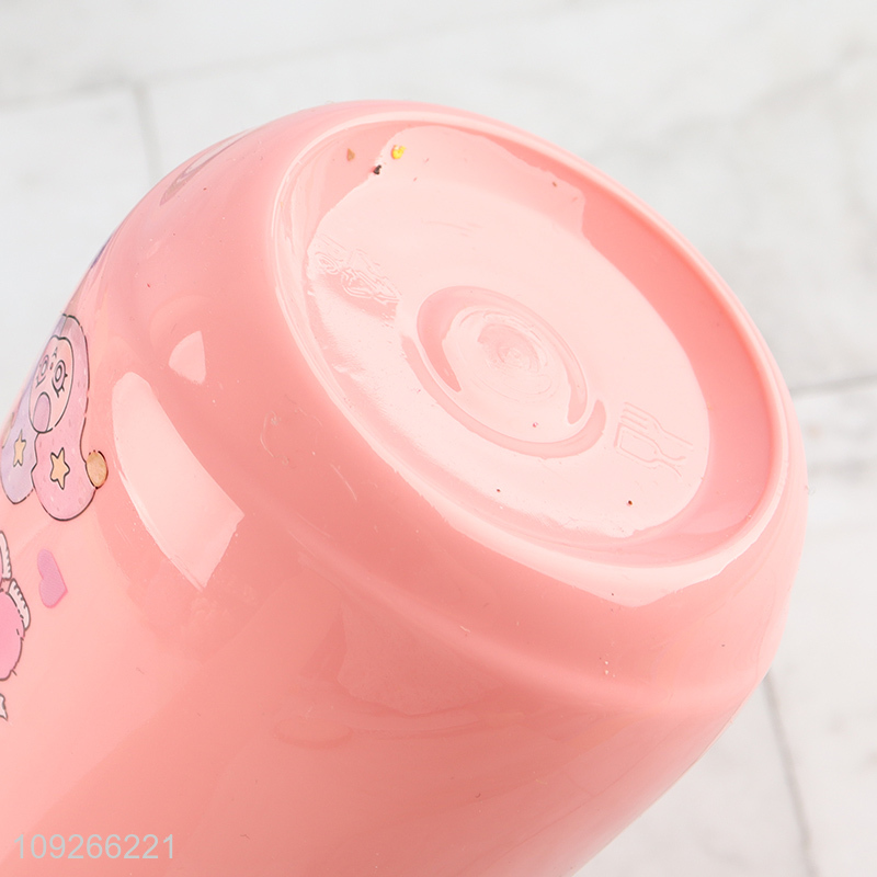 Online Wholesale 520Ml Kids Water Bottle Cartoon Plastic Water Bottle with Straw