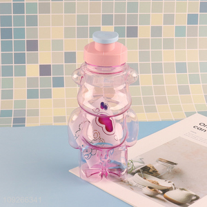 New Product Bear Shaped Water Bottle Leakproof Plastic Water Bottle for Kids