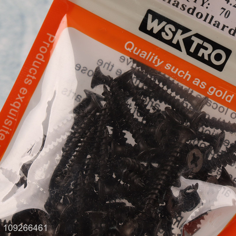 Factory Supply 70PCS 4.2*35mm Drywall Screws Self Tapping Wood Screws