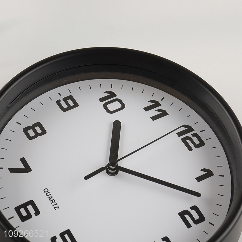 New Product Round Plastic Wall Clock Battery Operated Wall Clock for Kitchen