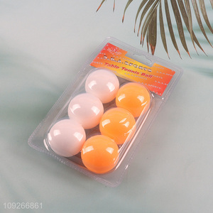 Most popular 6pcs professional indoor sports table tennis ball set