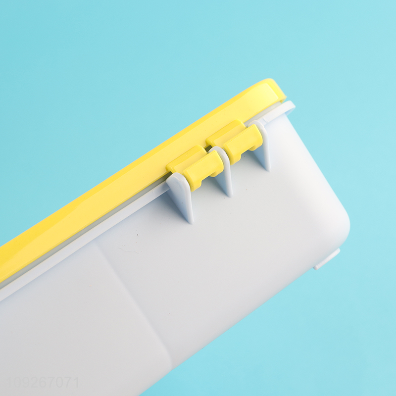 Low price cartoon plastic school children lunch box set for sale