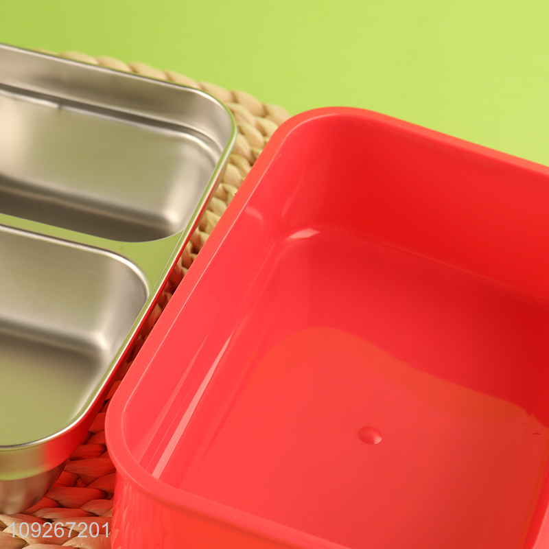 Most popular cartoon portable school kids lunch box set for sale