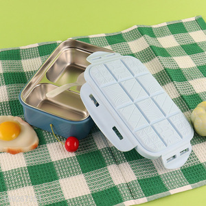 China products 2compartment school kids stainless steel lunch box set