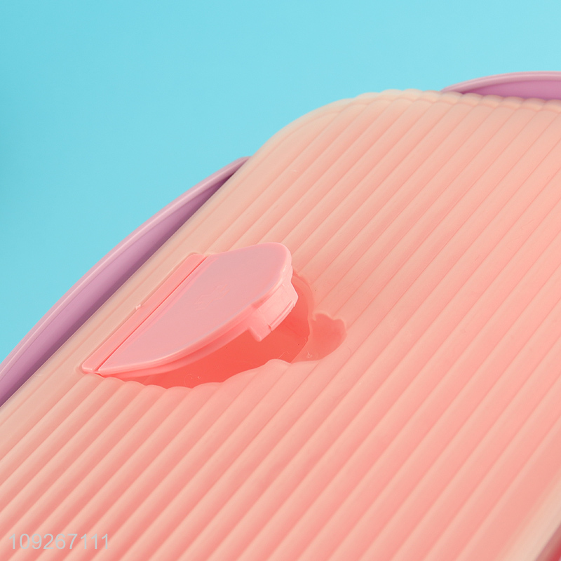 Good sale school office plastic lunch box set with tableware