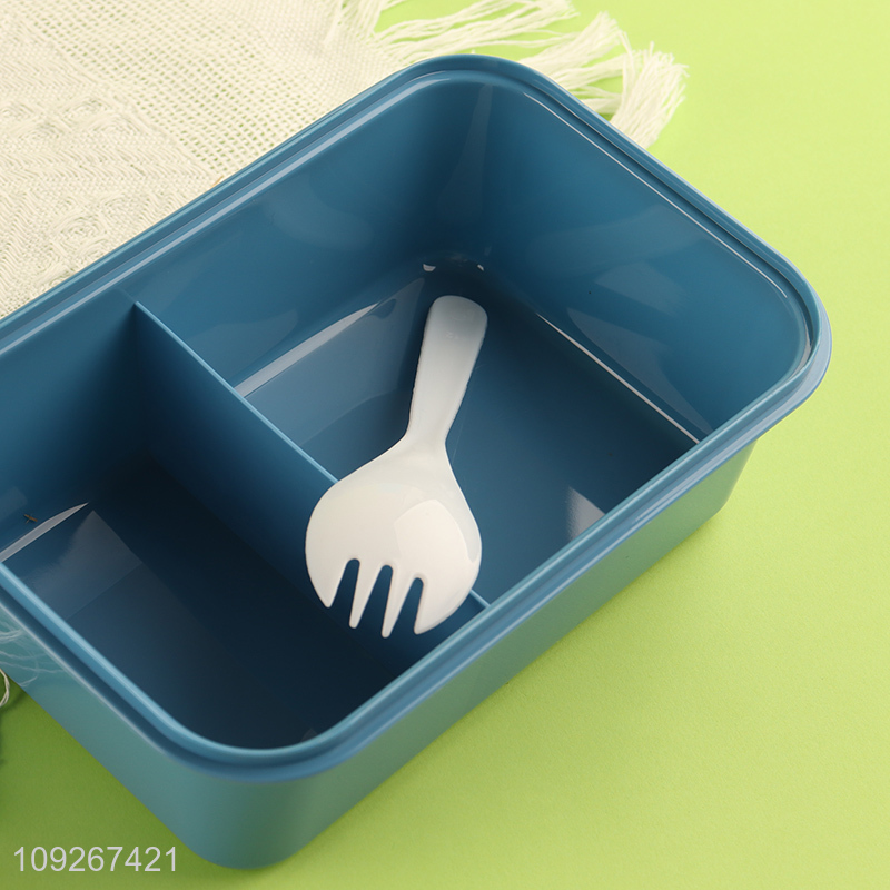 Top sale cartoon portable plastic children school lunch box set