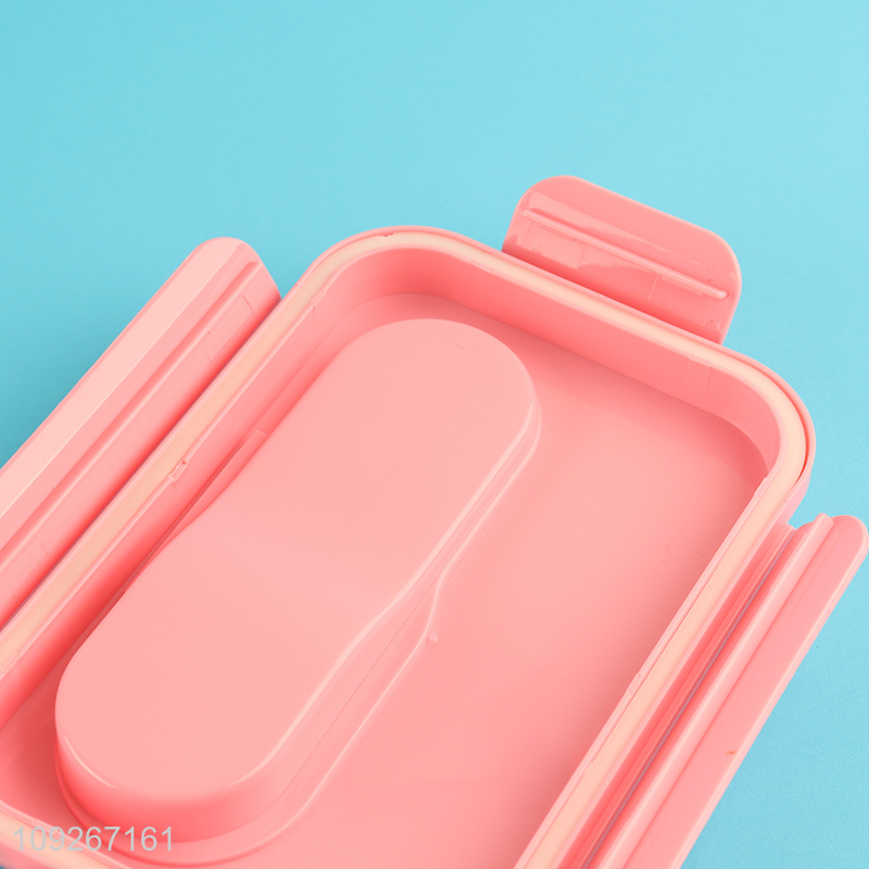 Factory wholesale 2compartment plastic school kids lunch box set