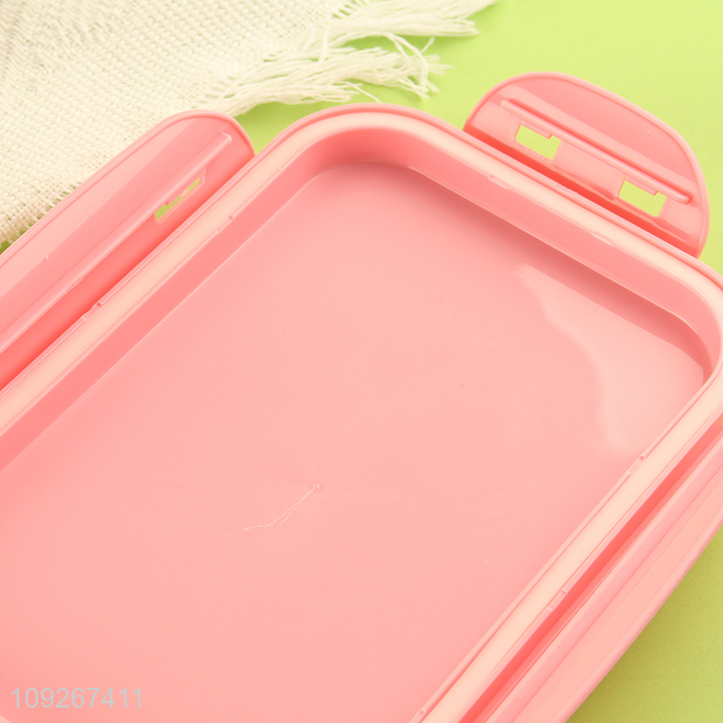 Top products 3compartment plastic lunch box set for school kids