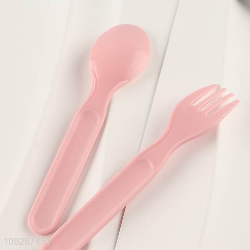 Popular products cartoon plastic baby dinner plate water bottle set for sale