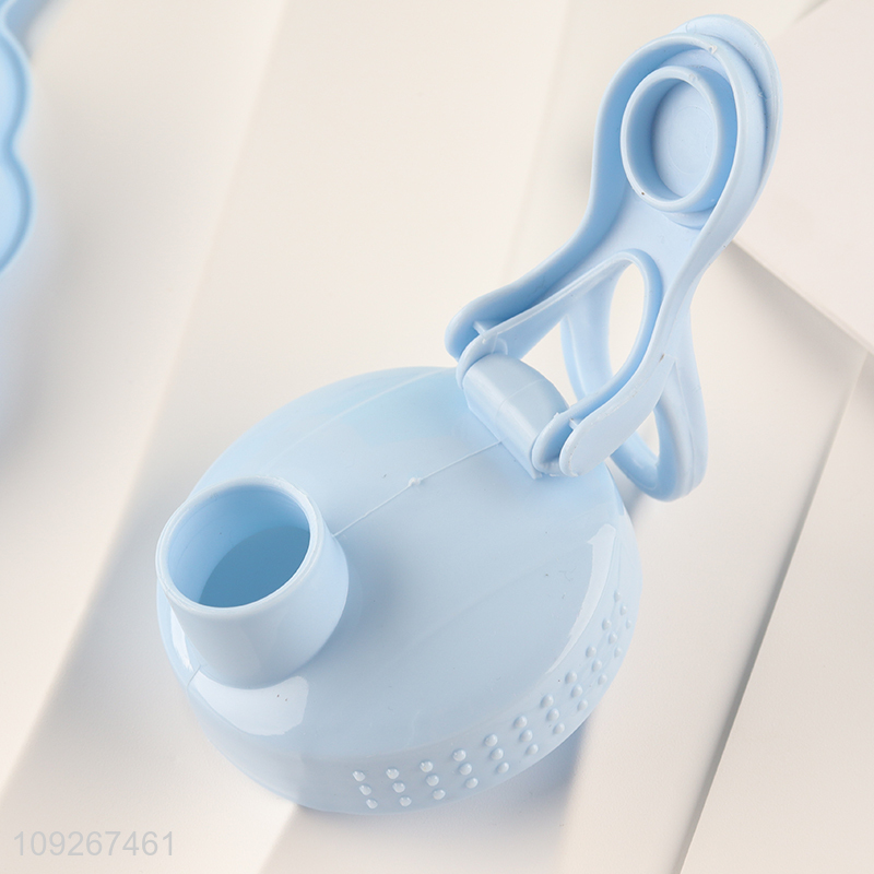 Most popular blue plastic kids dinner plate set with cartoon water bottle