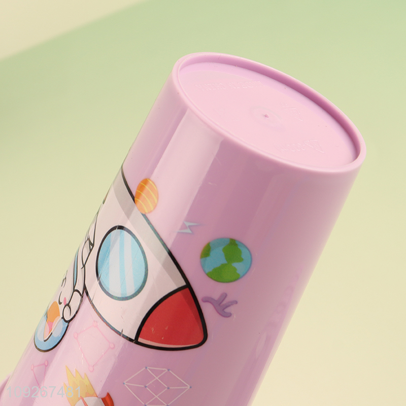 Yiwu market plastic duck shape dinner plate kids water bottle set