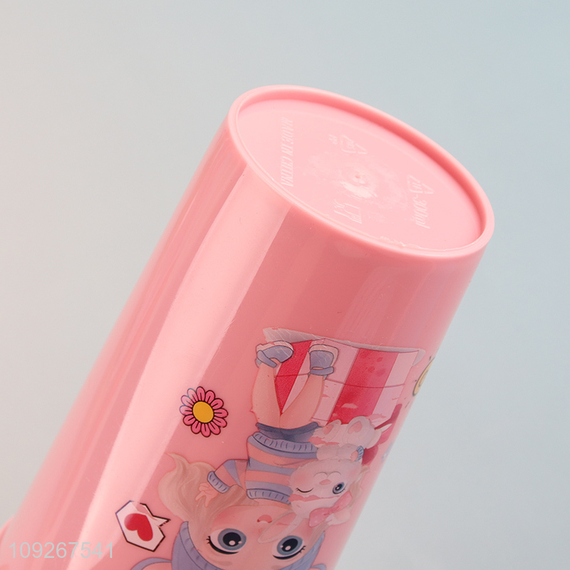 China products apple shape plastic dinner plate water cup straw cup set