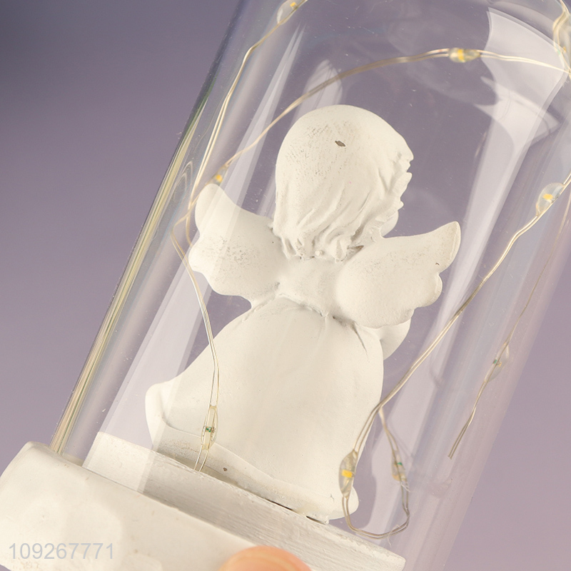 Hot selling home decor desktop ornament angel resin crafts wholesale