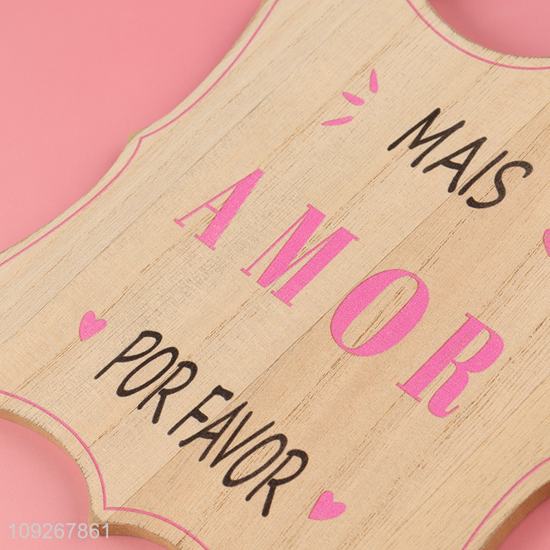 China products home decor wooden crafts wooden hanging ornament for sale