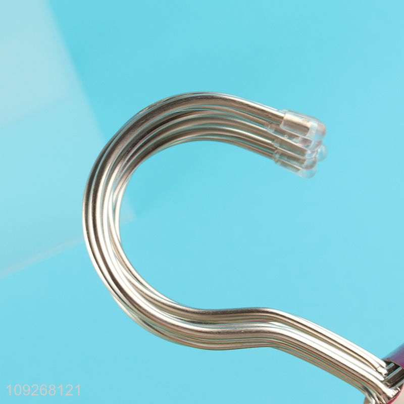 Online wholesale 10pcs anti-slip household stainless steel clothes hanger