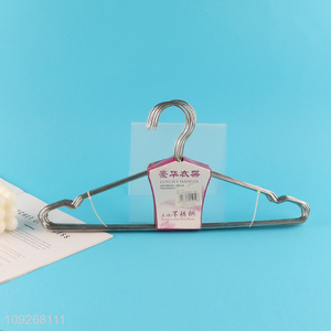 New arrival 10pcs stainless steel luxury clothes hanger coat rack set