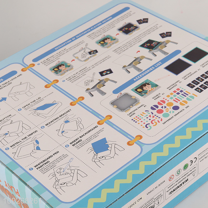 Best selling 2in1 kids magnetic puzzle game learning board wholesale