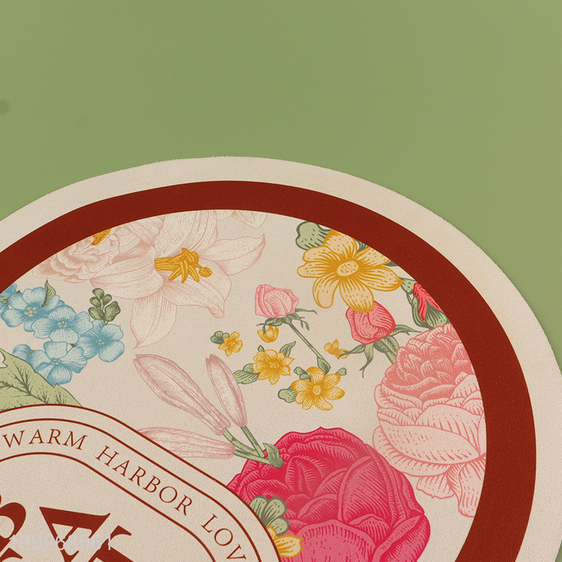 Hot selling flower pattern household anti-slip floor mat door mat wholesale