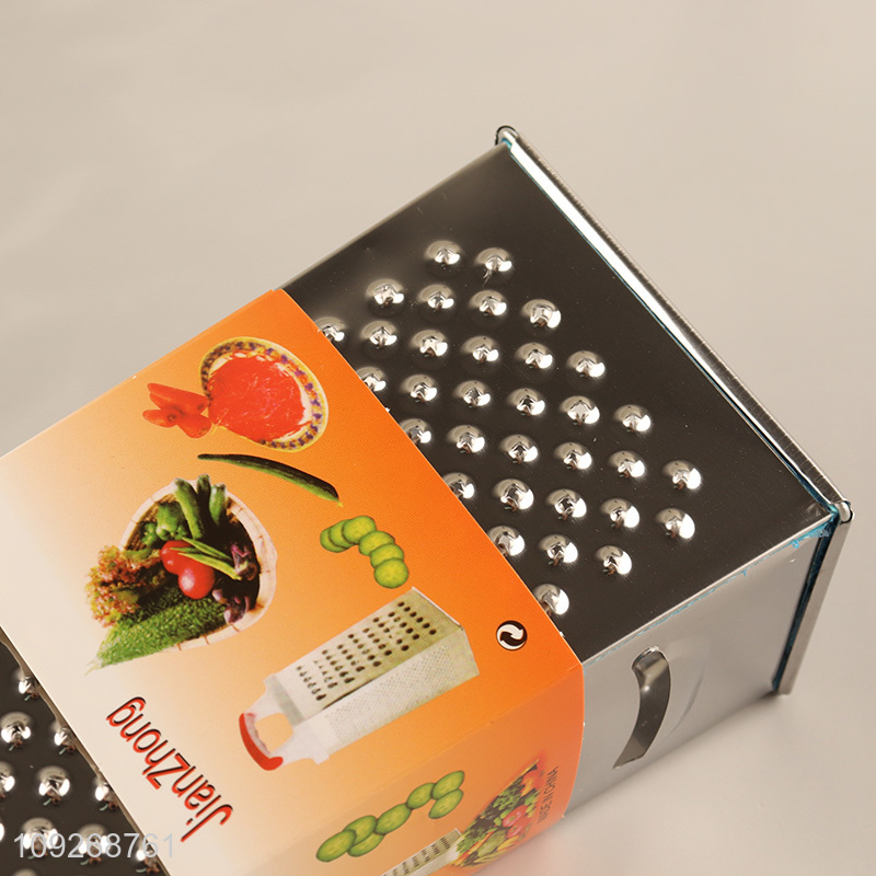 Yiwu market stainless steel 4sides kitchen gadget vegetable grater for sale