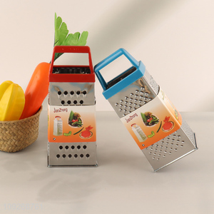 Yiwu market stainless steel 4sides kitchen gadget vegetable grater for sale