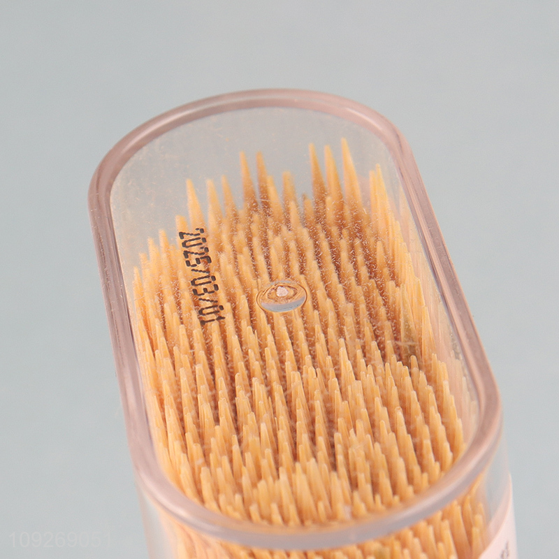 Hot selling home restaurant 500pcs refined bamboo toothpick wholesale