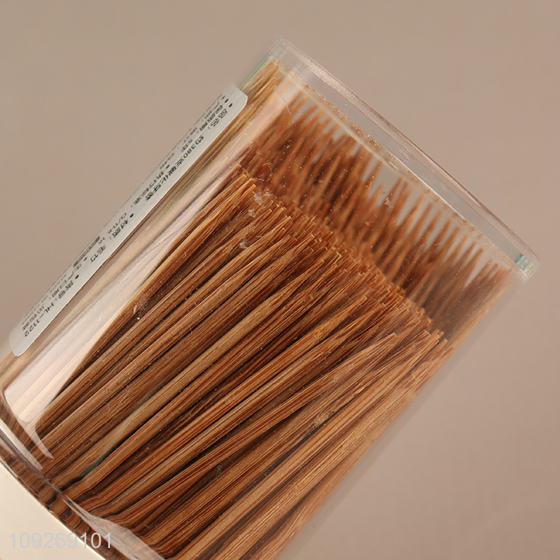 Factory price 380pcs disposable carbonized bamboo toothpicks for sale
