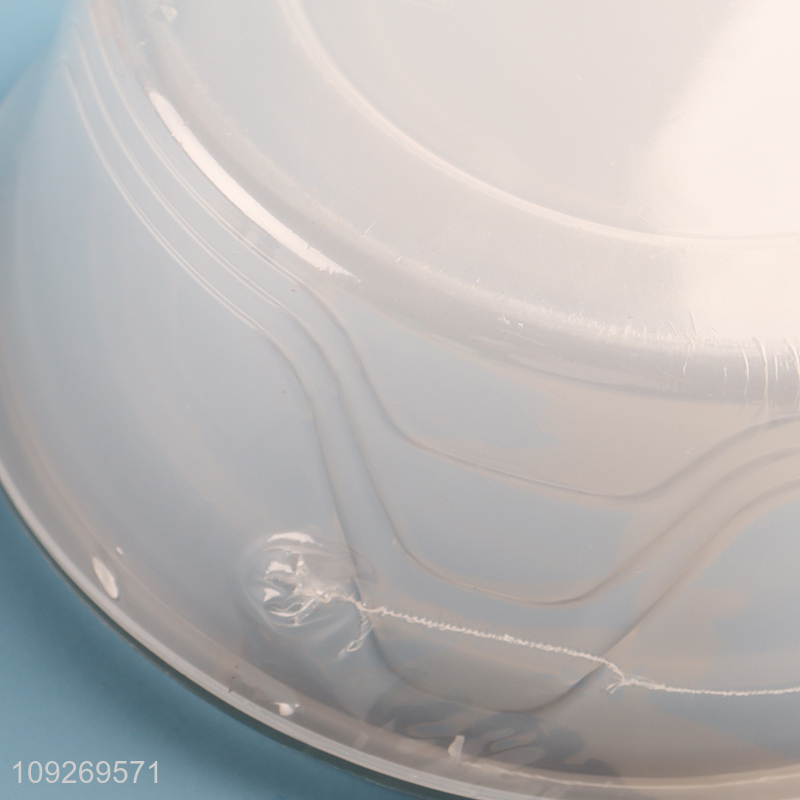 Factory supply round home kitchen food container storage box with lid