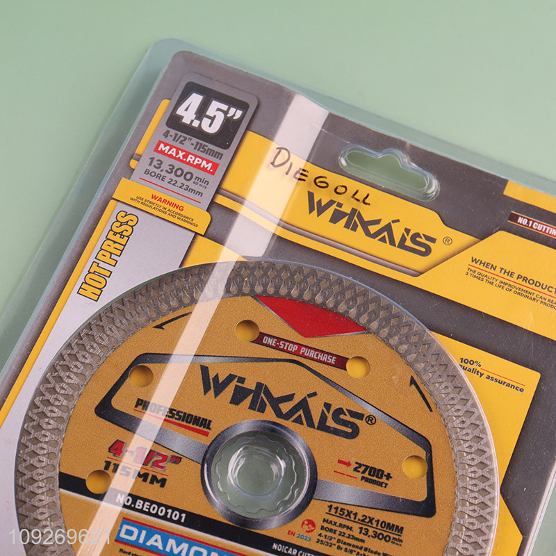 Hot selling 4.5inch professional cutting disc saw blade diamond blade wholesale