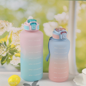 Factory Supply 1500 2000ML Plastic Water Bottle Custom Logo Portable Water Bottle