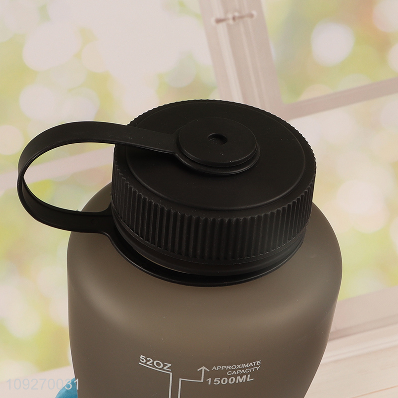 Wholesale 1500 2000ML Plastic Water Bottle Custom Water Bottle with Carry Handle