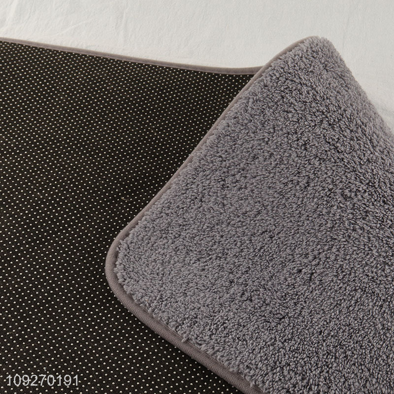 Yiwu market grey rectangle non-slip floor mat door mat for home
