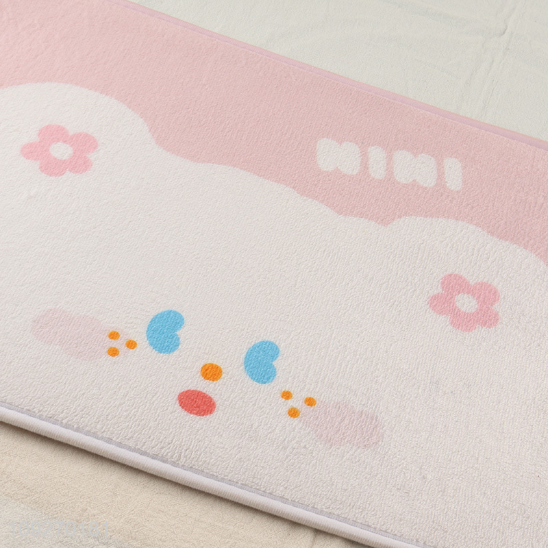 Popular products cartoon bear pink floor mat door mat for sale