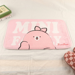 New arrival cartoon pink rectangle floor mat door mat for household