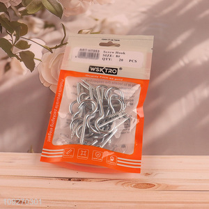 Hot products 20pcs 8#question mark hooks iron screw hook nail