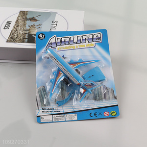 New Arrival Pull Back Airplane Toy Plastic Airplane Model Toy