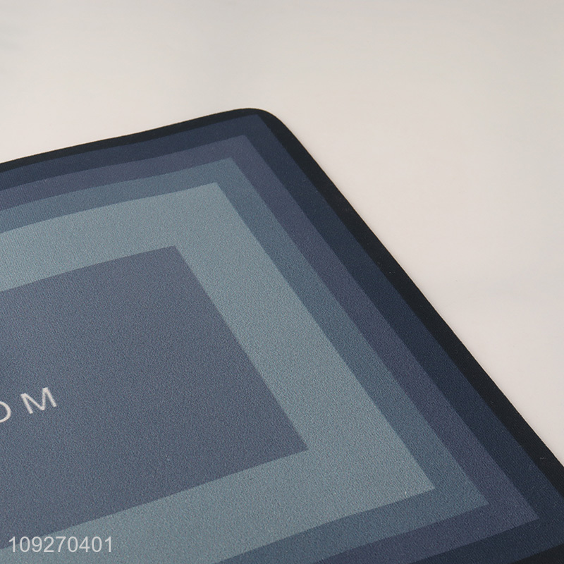 Popular products rectangle waterproof anti-slip floor mat door mat bathroom mat